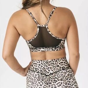 Zyia leopard mesh bra xxxl NWT